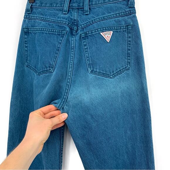 VTG GUESS Skinny Jean Teal Denim 28 (25) - Picture 12 of 13